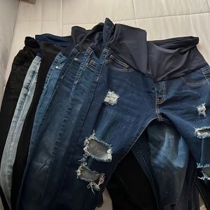 Maternity jeans and shorts 1 pair of overalls